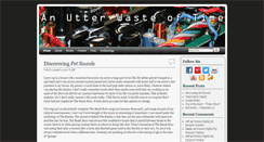 Desktop Screenshot of anutterwasteoftime.com